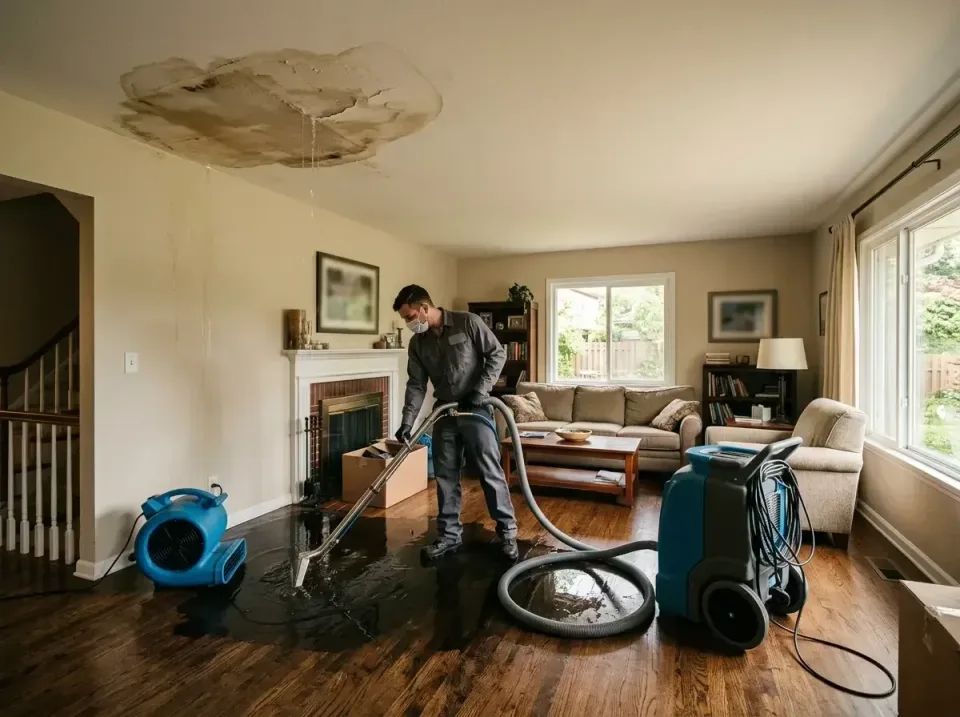 attic-pipe-burst-ceiling-drip-008 — frequently asked questions, Water Damage Restoration & Carpet Care in Brooklyn Center, MN